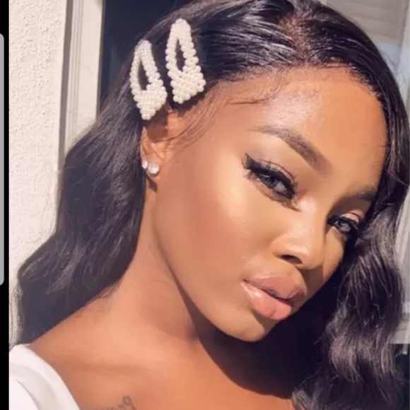 Set of 2 Large Foux Pearl Hair Clips Pins - Picture 4 of 5